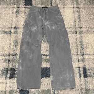 Gray Cargo Pants